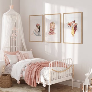 My Forest Baby: Woodland Mother and Baby Animals Digital Prints. Set of 3 Nursery Art.