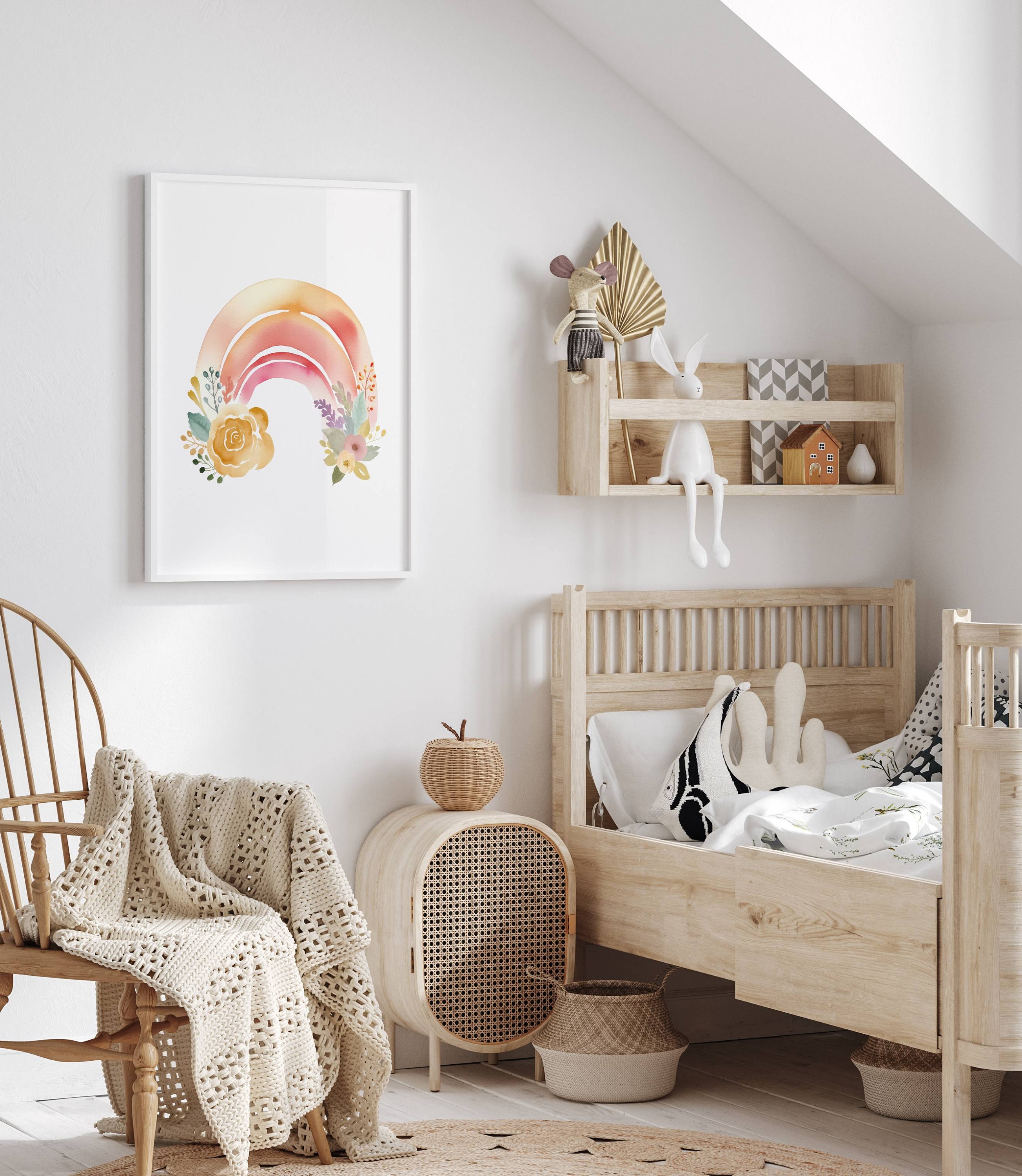 Whimsical Nursery Art Prints: Set of 6 Digital Downloads, Princess Wall ...
