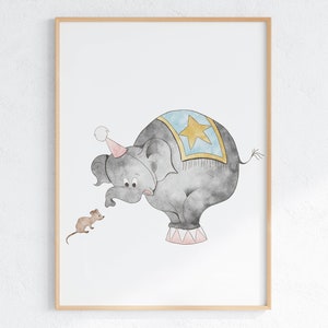 Charming Circus Animal Nursery Wall Art - Set of 7 Digital Prints - Etsy