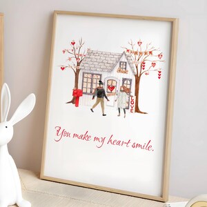 Valentine’s Day Romantic Wall Art | Love Print | Inspirational love | Love Decor | Valentine gift | Romantic poster | Valentine&#39;s Day Decor