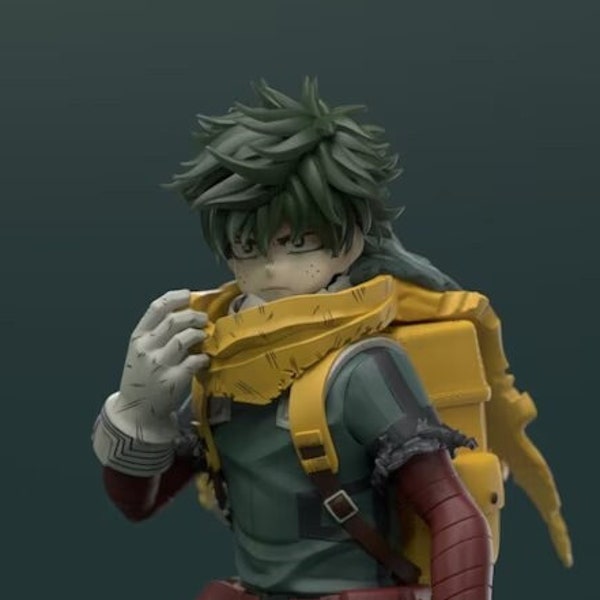 Deku - Izuku Midoriya - My Hero Academia - Boku no Hero Academia - STL Model for Resin Figure 3D Printing