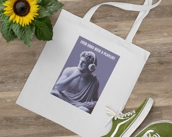 Muziek Tote Bag, Griekse God Tote Bag, Mythologie Tote Bag, Gift Tote Bag, Verjaardagscadeau, Tote Bag Cadeau