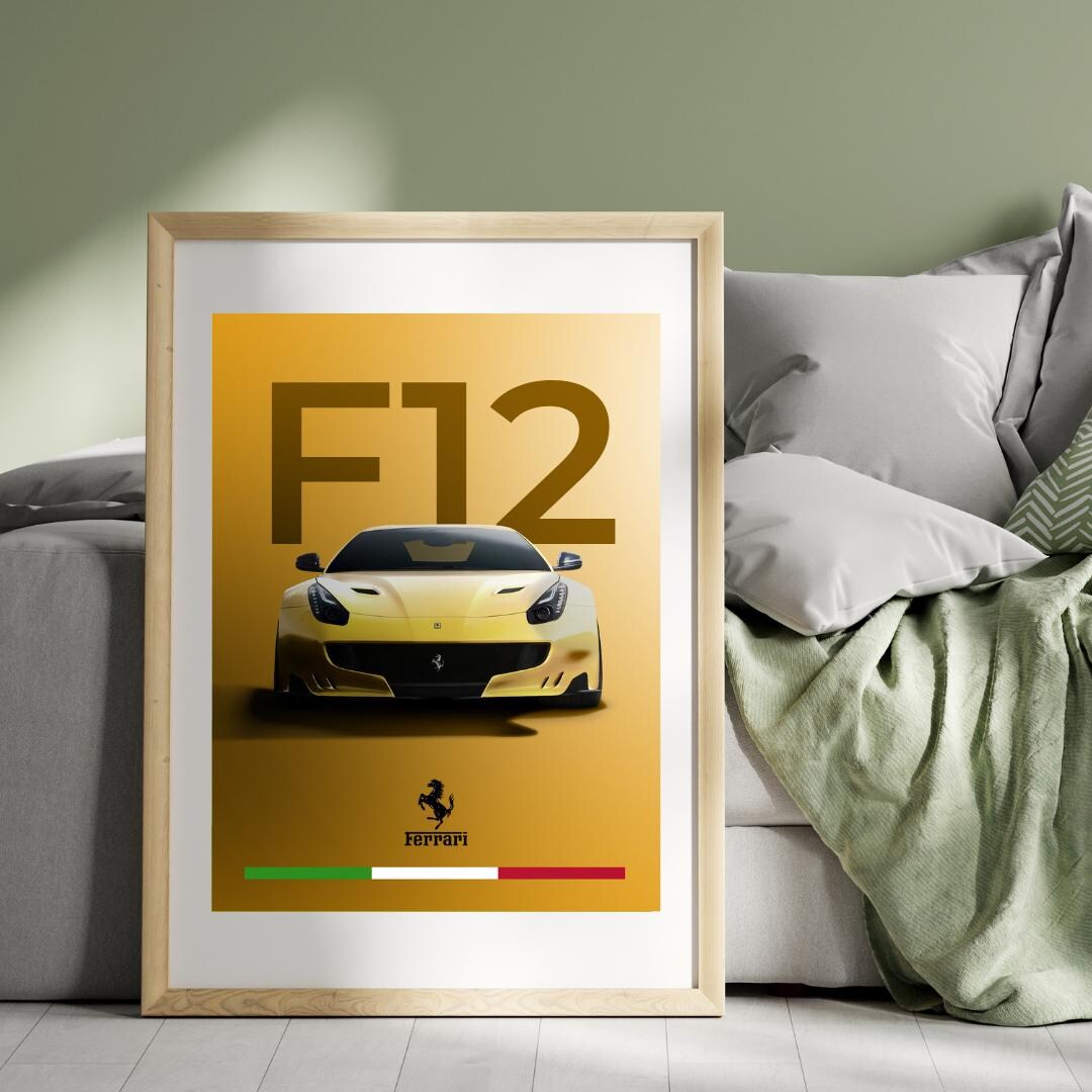 Ferrari Poster, Ferrari, Art, Modern Poster, Ferrari Art Print, Modern ...
