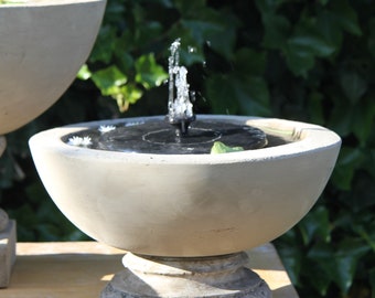 Bowl bird bath on ROM base 20/25 cm cast stone frost-proof flower bowl insect waterer fountain bowl