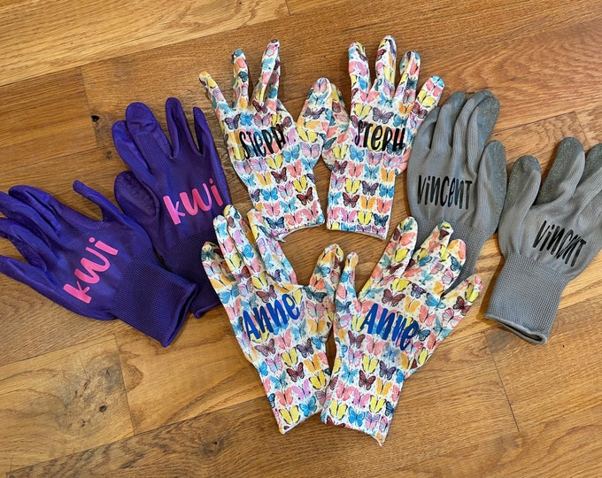 gants de jardin personnalisés- gants de jardin- gants de jardinage- cadeau pour elle-cadeau enseignant-cadeau amoureux du jardin-cadeau jardinier