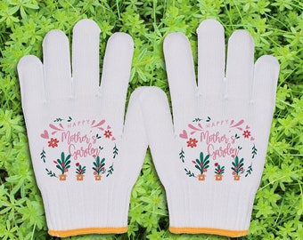 Personalisierte Name Gartenhandschuhe, Blumengarten Handschuhe, Original benutzerdefinierte Arbeitshandschuhe, Acryl Gartenhandschuhe für Bauern / Arbeiter