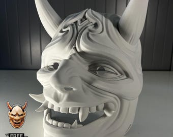 Oni Mask | Wearable/Display Piece | 3d Printed