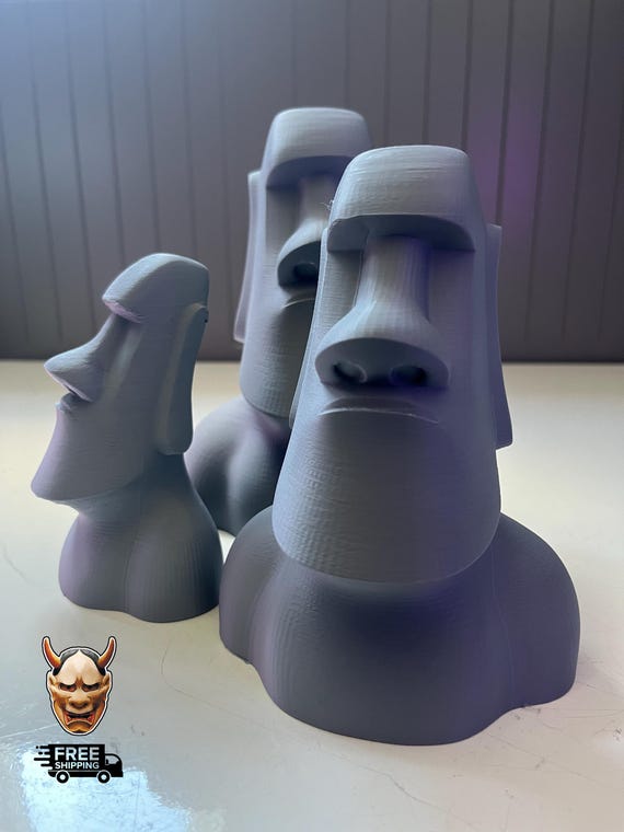 Moai | 3d Printed Statues - Etsy