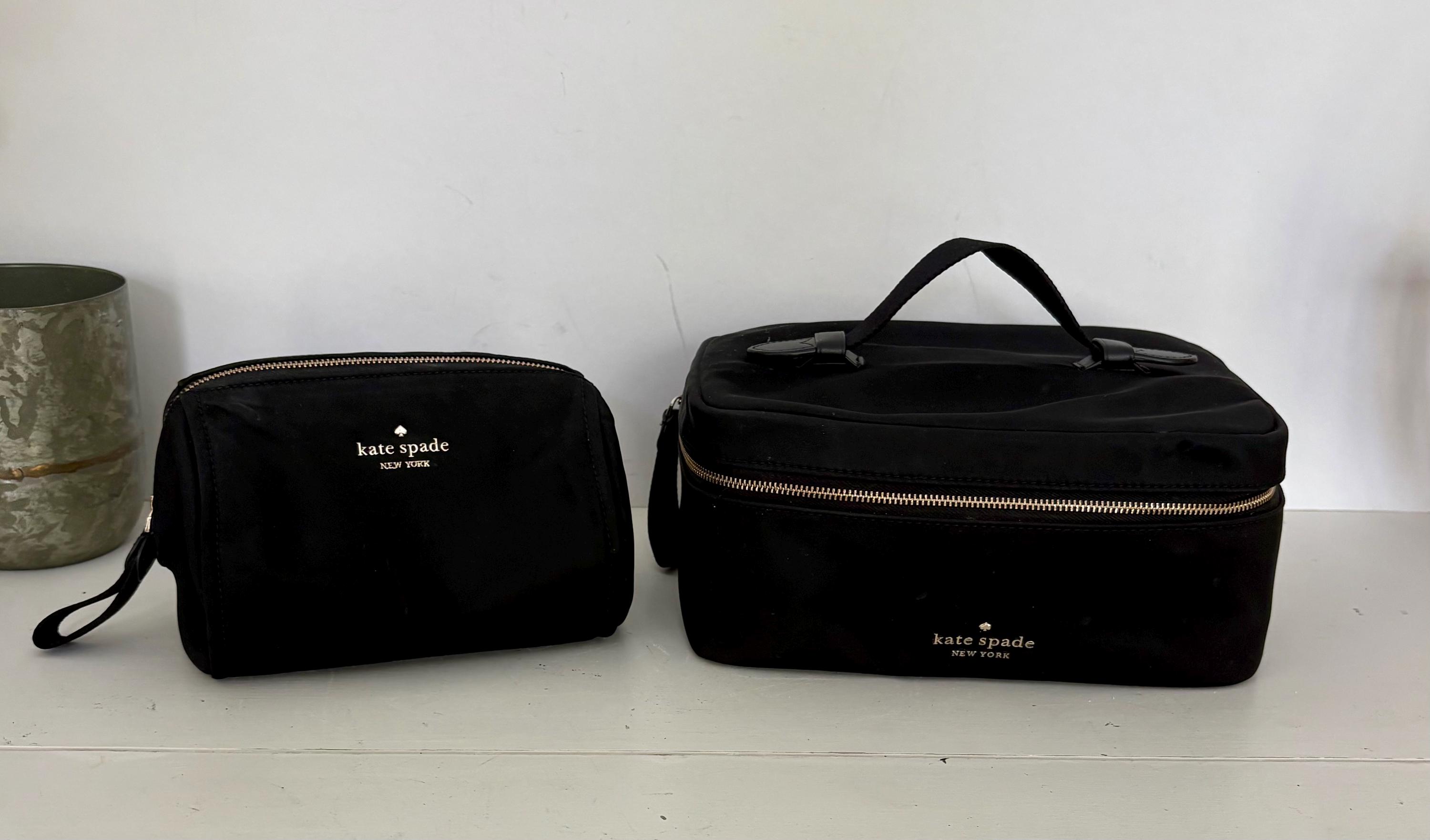 2pc Set Kate Spade Chelsea Travel Cosmetic Case and Large