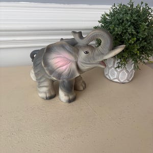 Bisque Elephant Figurine