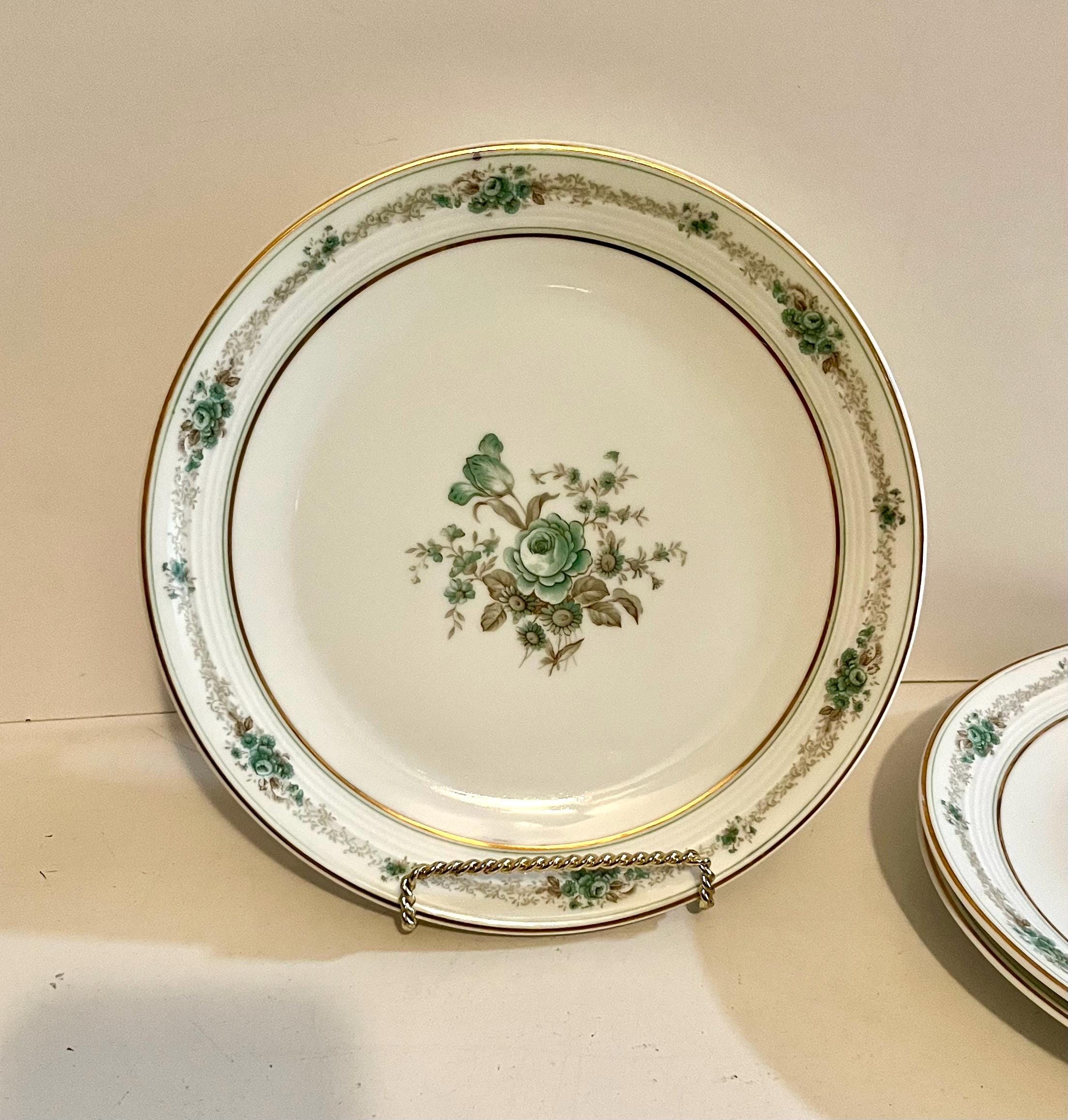 Limoge Green and Gold Pattern - Etsy