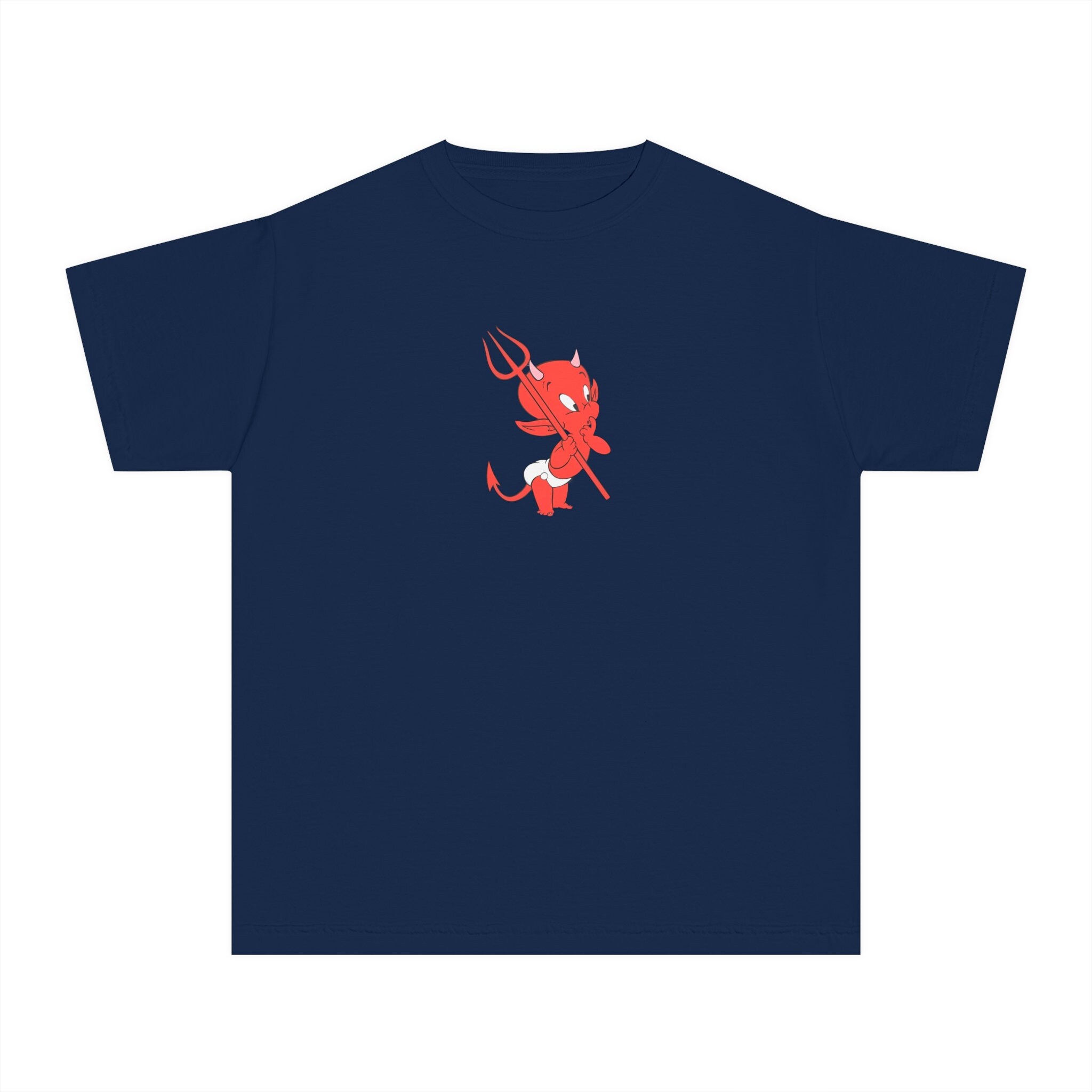 Retro Little Devil Baby Tee, Cute Demon Shirt, Coquette