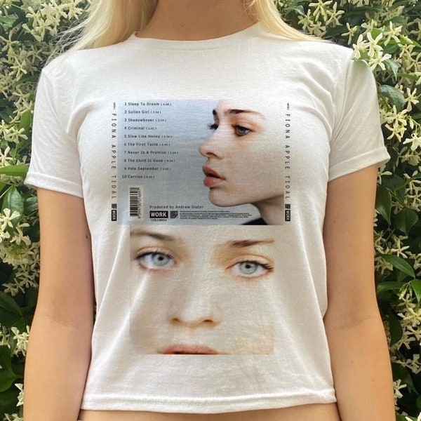 Fiona Apple Baby Tee, Fiona Apple Album, Vintage Graphic Top, Pinterest Aesthetic, Coquette, 90s Music Tshirt, Y2K Shirt, Aesthetic Tee