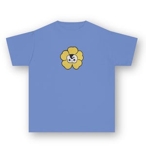 Cute Yellow Flower Baby Tee, Retro Graphic Top, Coquette Baby Tee, Pinterest Aesthetic, 90s Tshirt, Y2K Shirt, Indie Aesthetic Shirt