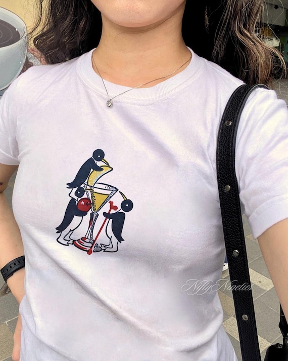 Vintage Cocktail Baby Tee, Retro Bar Cocktail, Baby Tee Y2k, 90s Shirt, Coquette Clothing, Vintage Graphic Top, Y2k Tee, Pinterest Aesthetic