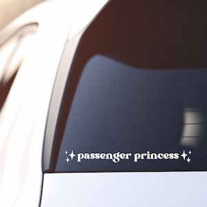 Adesivi "Passenger Princess" Per Auto - 4 Pezzi, Vinile, Per Finestrini E Decorazione - Foto 5