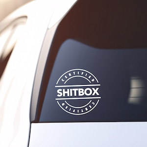Gecertificeerd Shitbox-vinyl gestanst | Decoratief vinyl autosticker, autoraamstickers