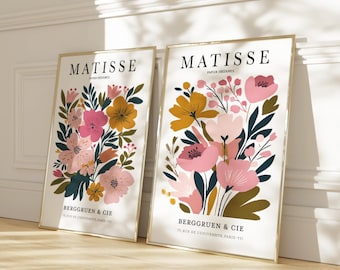 Matisse Floral Print Set – Modern Botanical Art