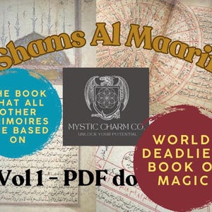 Shams al-Ma‘arif Vol. 1 – Manuscrito árabe en PDF / Texto esotérico poco común / Descarga digital