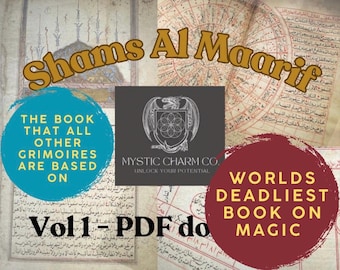 Shams al-Ma‘arif Vol. 1 – Manuscrito árabe en PDF / Texto esotérico poco común / Descarga digital