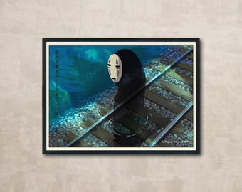 Spirited Away Poster, Studio Ghibli Print, Wall Art Anime Poster, Studio Ghibli Poster, Hayao Miyazaki Movie, Spirited Away Wall Art, Poster