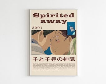 Spirited Away Poster, Studio Ghibli Print, Wall Art Anime Poster, Studio Ghibli Poster, Hayao Miyazaki Movie, Spirited Away Wall Art, Poster