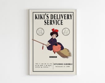 Follow Your Heart Kiki's Print, Kiki's Delivery Service Art Print, Studio Ghibli Downloadable Art, Kiki's Art Printable