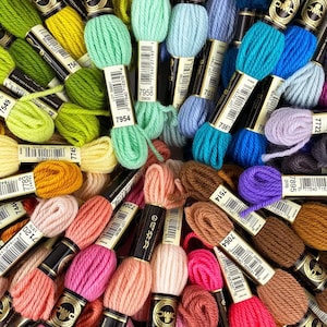 DMC Tapestry Wool Art 486 - You Pick the Colors, DMC Thread, Tapestry Thread, EDMC 4-plyTapestry Wool, Dmc Tapestry Floss, Tapestry Yarn