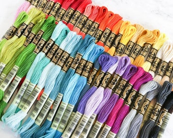 Genuine DMC Floss 501 Colors Complete Set, Mouline Embroidery Thread ,Thread Assortment Embroidery Floss,