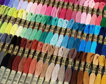 DMC Embroidery Floss, Pick your Color and Quantity, DMC Thread Floss, Six Stranded Cotton Thread, Cross Stitch Floss, Embroidery Floss