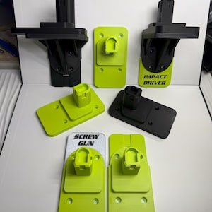 Personalized Ryobi One+ Tool Holder: 3D Printed Garage Organizer