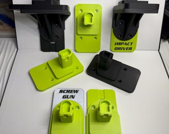 Personalized Ryobi One+ Tool Holder: 3D Printed Garage Organizer