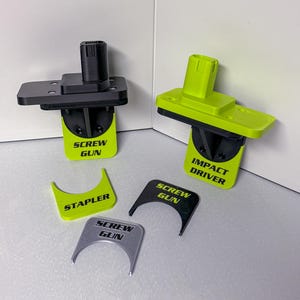 Ryobi One+ 18V Tool Holder: Heavy Duty 3D Printed Wall Mount