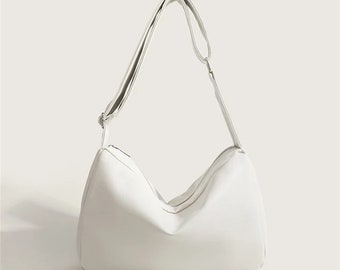 Bolso de cuero vintage, bolso de cuero, bolso de hombro, bolso de viaje, bolsos hobo, bolsos bandolera de cuero, bolso hobo, bolso vegano, bolso escolar