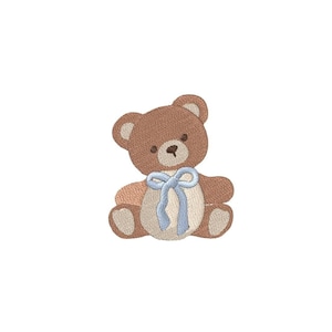 Cute Teddy Bear Embroidery – Digital File | 5 Sizes | Instant Download