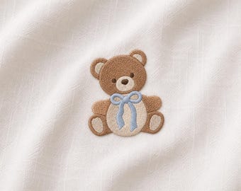 Teddy Bear Embroidery Design – 5 Sizes (Digital File)