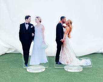 Custom Acrylic Picture Stand, Personalized Home Decor Photo Plaque, Keepsake Special Moments, Wedding Keepsake