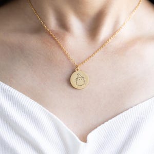 Halloween Ghost Necklace, Engraved Funny Ghost Necklace, Dainty Ghost Necklace, Cute Ghost Jewelry, Ghost Jewelry, Halloween Gift for Her