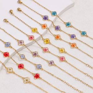 Colorful Flower Bracelet, Forget-Me-Not, Resin Real Pressed Flower Jewerly, Forget Me Not Bracelet, Bracelet for Women, Gift for Her