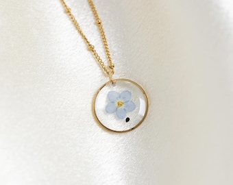 Collana con semi di non-ti-scordar-di-me, seme di aborto spontaneo, seme di non-ti-scordar-di-me, regalo per la perdita, perdita di gravidanza, regalo per aborto spontaneo, regalo per lei