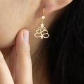 Christmas Tree Earrings, Christmas Tree Pendant, Dainty Christmas Jewelry, Christmas Gift, Earrings for Women, Holiday Gift, Gift for Her