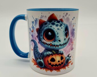 Trick or Treat – Perfect Halloween Mug for Dinosaur Fans