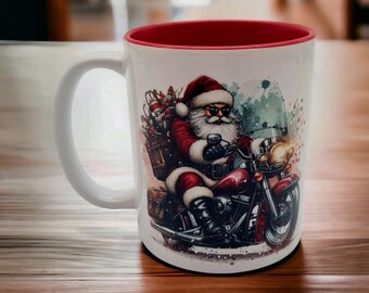 Weihnachts-Tasse „Santa’s new Ride“