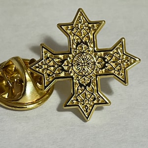 Coptic Orthodox Cross Lapel Pin Jewelry