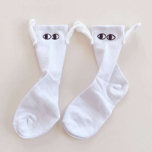 Super Cute Romantic Magnetic Holding Hands Unisex Socks - Funny Socks - Birthday Gift - Thoughtful Gift