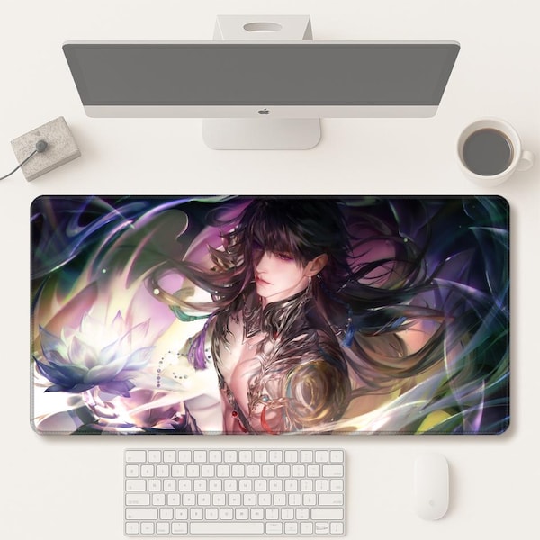 Love and Deepspace caleb Large Gaming Mouse Pad , Anime Desk Mat, Extended Keyboard Pad for Gamers & Fans Gift