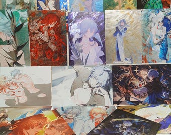 Honkai star rail Phainonl Mydei Blade Dr. ratio Sunday Feixiao Robin Argenti Aventurine Jingyuan Anime Postcard Set, Collectible Card