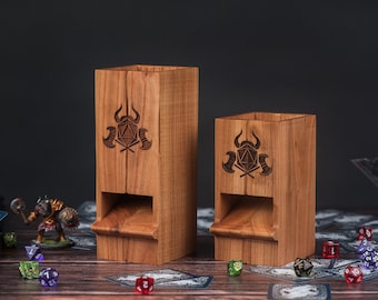 Wooden Dice Tower LOTR / Dice Tray/ Dice DND/  Roleplaying/ Dungeons and Dragons Box/ Magnetic Dice Tower Tray/DnD /DnD Dice Tower