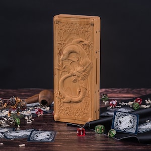 Dice vault box Dungeons Dragons box/DD Dice box/Hero box dice vault/Tabletop Game storage game wood/Dungeons Box/Tablet DnD Gift/
