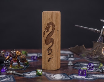 Dice Box Dungeon Dragons/Hero DnD box dice vault/Tabletop Game storage  Dragon Dungeons Box/Tablet DnD Gift/